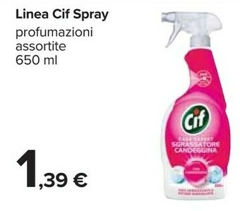 Carrefour Cif Linea Spray Profumazioni Assortite offerta