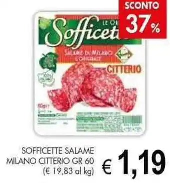 SOFFICETTE SALAME MILANO CITTERIO GR 60