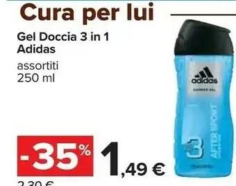 Carrefour Adidas Gel Doccia 3 In 1 offerta