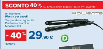 Carrefour Rowenta Piastra per capelli offerta