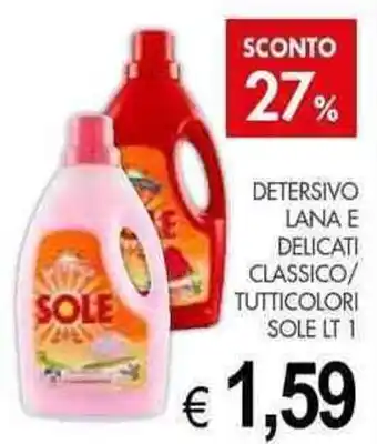 PrestoFresco DETERSIVO LANA E DELICATI CLASSICO/ TUTTICOLORI SOLE LT 1 offerta