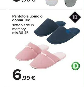 Carrefour Pantofole offerta