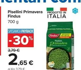 Carrefour Findus Pisellini offerta