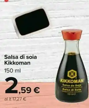 Carrefour Kikkoman Salsa Di Soia 150 G(ml) offerta