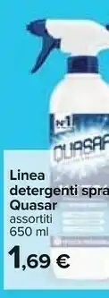 Carrefour Quasar Detergenti Spray 650ml offerta