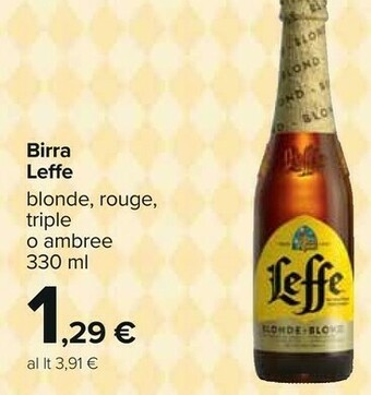 Carrefour Leffe - Blonde 330 g(ml) offerta