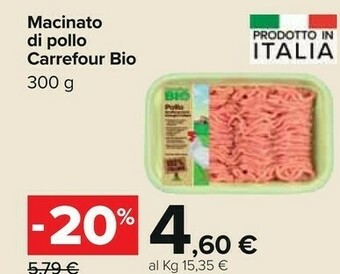 Carrefour Carrefour Macinato Di Pollo Bio offerta