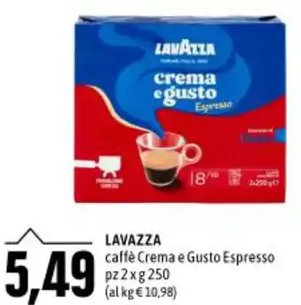 Madis LAVAZZA caffè Crema e Gusto Espresso pz 2 x g 250 offerta