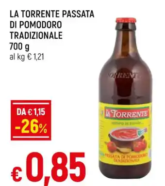 LA TORRENTE PASSATA DI POMODOR TRADIZIONALE 700 g