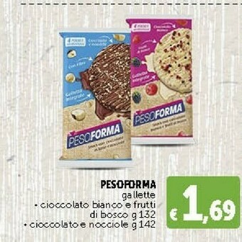 Pesoforma Gallette Cioccolato Bianco E Frutti Di Bosco