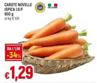 Famila CAROTE NOVELLE ISPICA I.G.P 800 g offerta