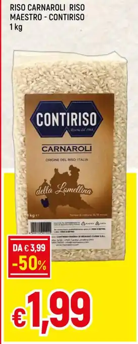 Famila RISO CARNAROLI RISO MAESTRO - CONTIRISO 1 kg offerta