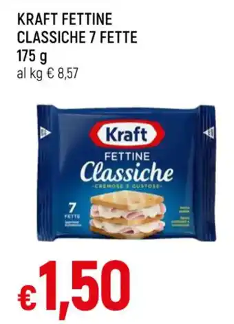Famila KRAFT FETTINE CLASSICHE 7 FETTE 175 g offerta