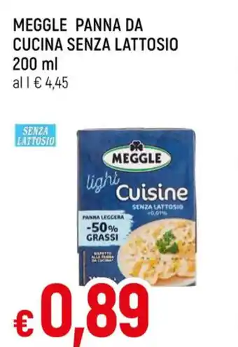 Famila MEGGLE PANNA DA CUCINA SENZA LATTOSIO 200 ml offerta