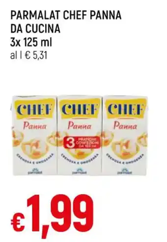 Famila PARMALAT CHEF PANNA DA CUCINA 3 x 125 ml offerta