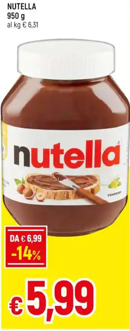 Famila NUTELLA 950 g offerta