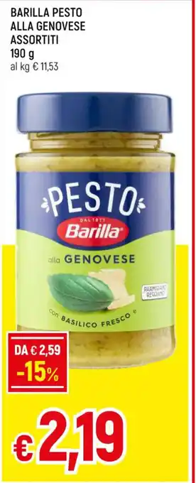 Famila BARILLA PESTO ALLA GENOVESE ASSORTITI 190 alla GENOVESE offerta