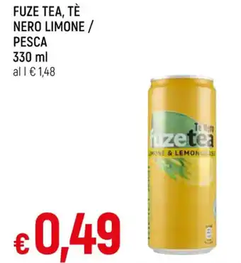Famila FUZE TEA, TÈ NERO LIMONE / PESCA 330 ml offerta