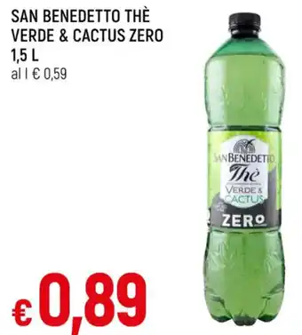 Famila SAN BENEDETTO THÈ VERDE & CACTUS ZERO 1,5 L offerta
