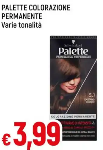 Famila PALETTE COLORAZIONE PERMANENTE Varie tonalità offerta