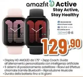 Expert amazfit Active Stay Active, Stay Healthy offerta