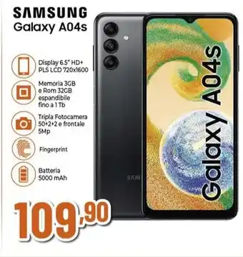 Expert SAMSUNG Galaxy A04s offerta