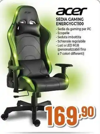 Expert acer SEDIA GAMING ENERGYGC1100 offerta