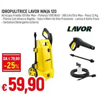Famila IDROPULITRICE LAVOR NINJA 120 offerta
