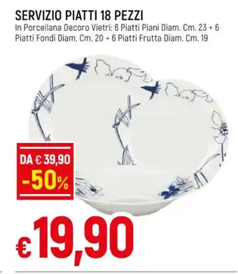 Famila SERVIZIO PIATTI 18 PEZZI offerta