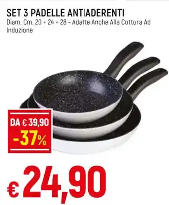 Famila SET 3 PADELLE ANTIADERENTI offerta