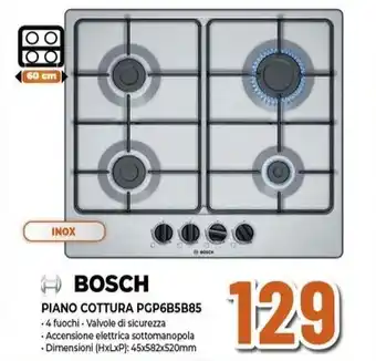 Expert BOSCH PIANO COTTURA PGP6B5B85 offerta