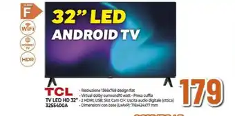 Expert TCL TV LED HD 32" 32S5400A offerta