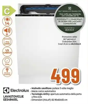 Expert Electrolux LAVASTOVIGLIE EES48405L offerta