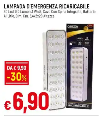 Famila LAMPADA D'EMERGENZA RICARICABILE offerta