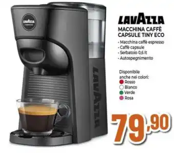 Expert LAVAZZA MACCHINA CAFFÈ CAPSULE TINY ECO offerta