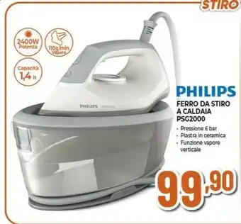 Expert PHILIPS FERRO DA STIRO A CALDAIA PSG2000 offerta