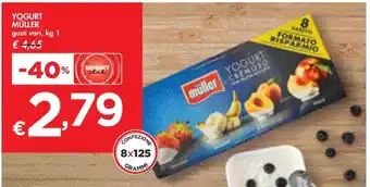 Bennet YOGURT MÜLLER gusti vari, kg 1 offerta