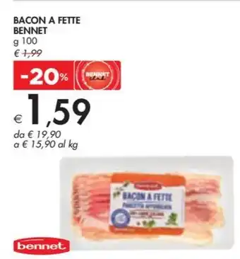 Bennet BACON A FETTE BENNET offerta