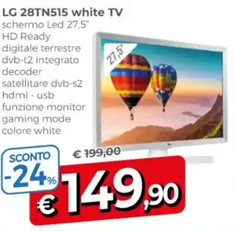 Famila LG 28TN515 white TV offerta