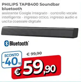 PHILIPS TAPB400 Soundbar bluetooth