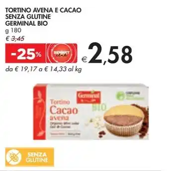 Bennet TORTINO AVENA E CACAO SENZA GLUTINE GERMINAL BIO offerta