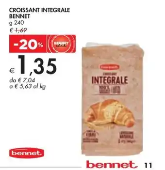 Bennet CROISSANT INTEGRALE BENNET offerta