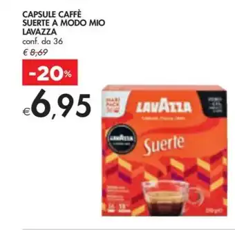 Bennet CAPSULE CAFFÈ SUERTE A MODO MIO LAVAZZA conf. da 36 offerta