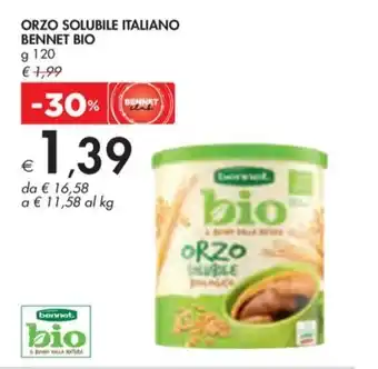Bennet ORZO SOLUBILE ITALIANO BENNET BIO offerta