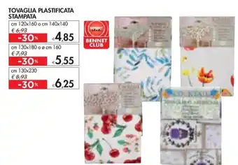 Bennet TOVAGLIA PLASTIFICATA STAMPATA offerta