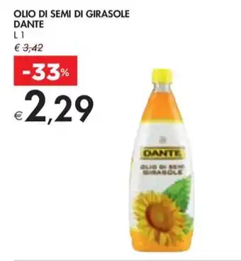 Bennet OLIO DI SEMI DI GIRASOLE DANTE L1 offerta