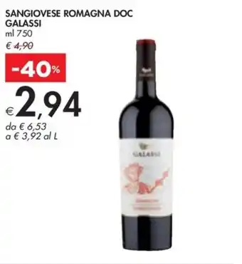 Bennet SANGIOVESE ROMAGNA DOC GALASSI offerta