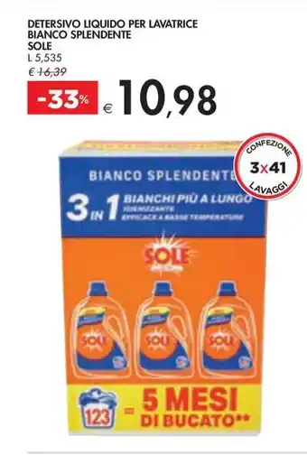 Bennet DETERSIVO LIQUIDO PER LAVATRICE BIANCO SPLENDENTE SOLE offerta