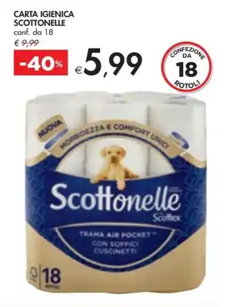 Bennet CARTA IGIENICA SCOTTONELLE conf. da 18 offerta
