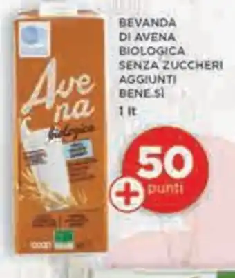 Coop BEVANDA DI AVENA BIOLOGICA SENZA ZUCCHERI AGGIUNTI BENE Sİ 1 lt offerta
